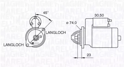 063521070780 MAGNETI MARELLI Стартер 063521070780 MAGNETI MARELLI Стартер