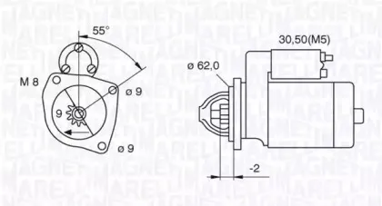 063521120410 MAGNETI MARELLI Стартер 063521120410 MAGNETI MARELLI Стартер
