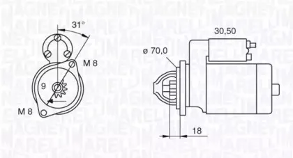 063521060140 MAGNETI MARELLI Стартер 063521060140 MAGNETI MARELLI Стартер