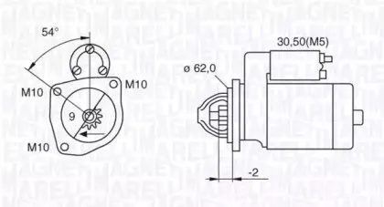 063521081760 MAGNETI MARELLI Стартер 063521081760 MAGNETI MARELLI Стартер