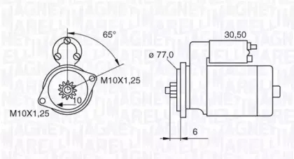 063522623010 MAGNETI MARELLI Стартер 063522623010 MAGNETI MARELLI Стартер