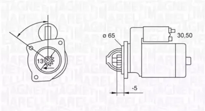 063523623010 MAGNETI MARELLI Стартер 063523623010 MAGNETI MARELLI Стартер