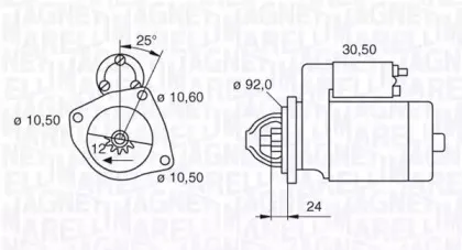 063280020010 MAGNETI MARELLI Стартер 063280020010 MAGNETI MARELLI Стартер