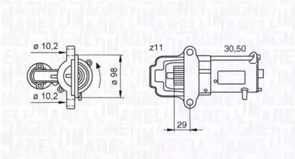 063280027010 MAGNETI MARELLI Стартер 063280027010 MAGNETI MARELLI Стартер