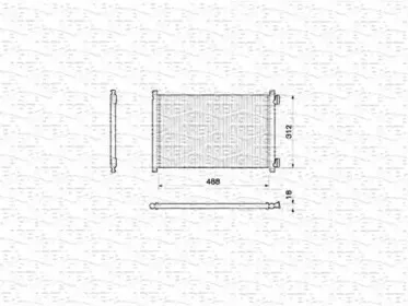 350203142000 MAGNETI MARELLI Конденсатор, кондиционер 350203142000 MAGNETI MARELLI Конденсатор, кондиционер