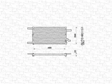 350203144000 MAGNETI MARELLI Конденсатор, кондиционер 350203144000 MAGNETI MARELLI Конденсатор, кондиционер