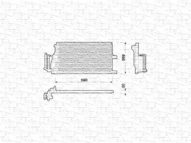350203210000 MAGNETI MARELLI Конденсатор, кондиционер 350203210000 MAGNETI MARELLI Конденсатор, кондиционер