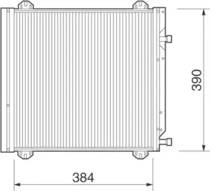 350203218000 MAGNETI MARELLI Конденсатор, кондиционер 350203218000 MAGNETI MARELLI Конденсатор, кондиционер