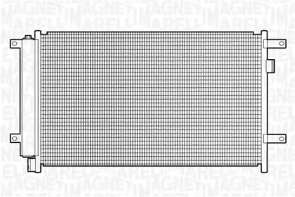 350203347000 MAGNETI MARELLI Конденсатор, кондиционер 350203347000 MAGNETI MARELLI Конденсатор, кондиционер