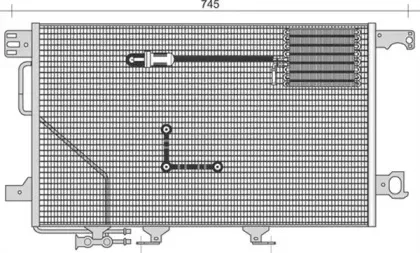 350203349000 MAGNETI MARELLI Конденсатор, кондиционер 350203349000 MAGNETI MARELLI Конденсатор, кондиционер