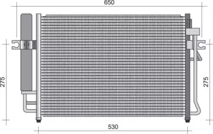 350203356000 MAGNETI MARELLI Конденсатор, кондиционер 350203356000 MAGNETI MARELLI Конденсатор, кондиционер