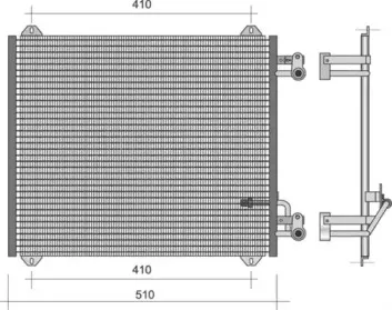 350203375000 MAGNETI MARELLI Конденсатор, кондиционер 350203375000 MAGNETI MARELLI Конденсатор, кондиционер