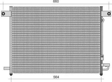 350203425000 MAGNETI MARELLI Конденсатор, кондиционер 350203425000 MAGNETI MARELLI Конденсатор, кондиционер