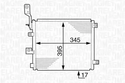 350203614000 MAGNETI MARELLI Конденсатор, кондиционер 350203614000 MAGNETI MARELLI Конденсатор, кондиционер