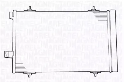 350203638000 MAGNETI MARELLI Конденсатор, кондиционер 350203638000 MAGNETI MARELLI Конденсатор, кондиционер