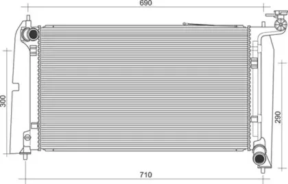 350213103800 MAGNETI MARELLI Радиатор, охлаждение двигателя 350213103800 MAGNETI MARELLI Радиатор, охлаждение двигателя