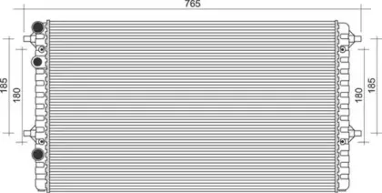 350213105200 MAGNETI MARELLI Радиатор, охлаждение двигателя 350213105200 MAGNETI MARELLI Радиатор, охлаждение двигателя