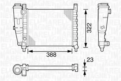 350213129000 MAGNETI MARELLI Радиатор, охлаждение двигателя 350213129000 MAGNETI MARELLI Радиатор, охлаждение двигателя