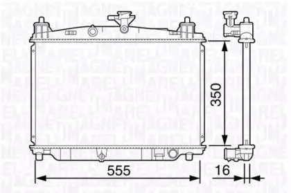 350213134100 MAGNETI MARELLI Радиатор, охлаждение двигателя 350213134100 MAGNETI MARELLI Радиатор, охлаждение двигателя