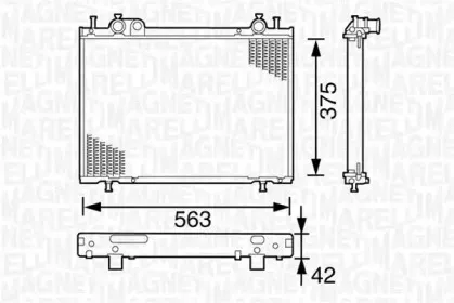 350213153003 MAGNETI MARELLI Радиатор, охлаждение двигателя 350213153003 MAGNETI MARELLI Радиатор, охлаждение двигателя