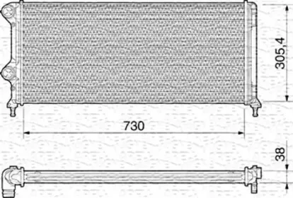 350213192000 MAGNETI MARELLI Радиатор, охлаждение двигателя 350213192000 MAGNETI MARELLI Радиатор, охлаждение двигателя