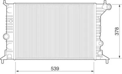 350213274000 MAGNETI MARELLI Радиатор, охлаждение двигателя 350213274000 MAGNETI MARELLI Радиатор, охлаждение двигателя