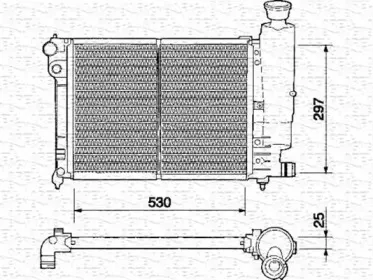 350213329000 MAGNETI MARELLI Радиатор, охлаждение двигателя 350213329000 MAGNETI MARELLI Радиатор, охлаждение двигателя