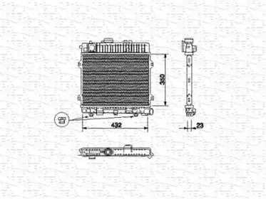 350213441000 MAGNETI MARELLI Радиатор, охлаждение двигателя 350213441000 MAGNETI MARELLI Радиатор, охлаждение двигателя