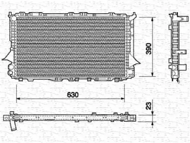 350213687000 MAGNETI MARELLI Радиатор, охлаждение двигателя 350213687000 MAGNETI MARELLI Радиатор, охлаждение двигателя