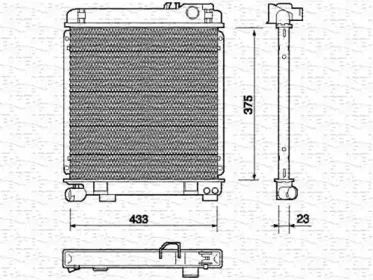350213700000 MAGNETI MARELLI Радиатор, охлаждение двигателя 350213700000 MAGNETI MARELLI Радиатор, охлаждение двигателя