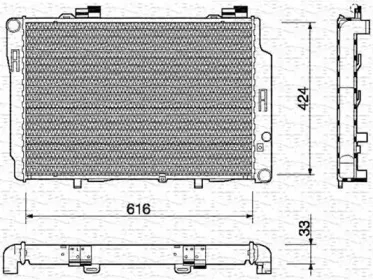 350213741000 MAGNETI MARELLI Радиатор, охлаждение двигателя 350213741000 MAGNETI MARELLI Радиатор, охлаждение двигателя
