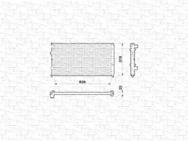 350213779000 MAGNETI MARELLI Радиатор, охлаждение двигателя 350213779000 MAGNETI MARELLI Радиатор, охлаждение двигателя