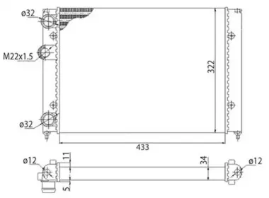 350213214003 MAGNETI MARELLI Радиатор, охлаждение двигателя 350213214003 MAGNETI MARELLI Радиатор, охлаждение двигателя