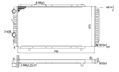 350213707003 MAGNETI MARELLI Радиатор, охлаждение двигателя 350213707003 MAGNETI MARELLI Радиатор, охлаждение двигателя