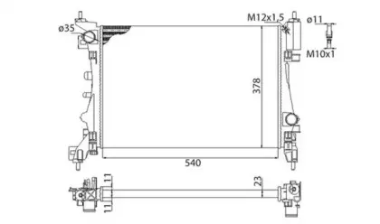 350213899003 MAGNETI MARELLI Радиатор, охлаждение двигателя 350213899003 MAGNETI MARELLI Радиатор, охлаждение двигателя