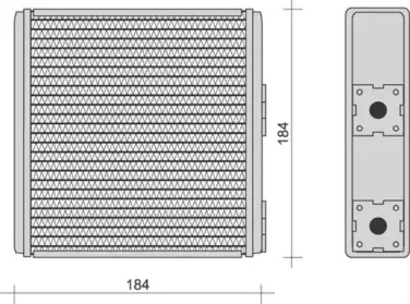 350218258000 MAGNETI MARELLI Теплообменник, отопление салона 350218258000 MAGNETI MARELLI Теплообменник, отопление салона