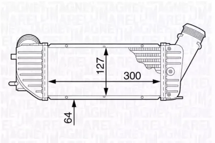 351319202200 MAGNETI MARELLI Интеркулер 351319202200 MAGNETI MARELLI Интеркулер