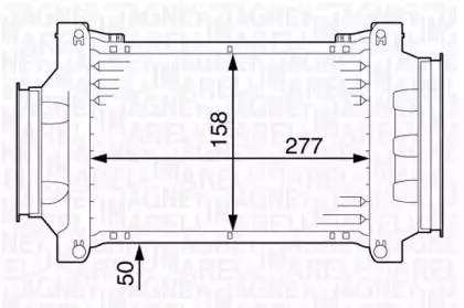 351319202550 MAGNETI MARELLI Интеркулер 351319202550 MAGNETI MARELLI Интеркулер