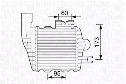 351319203470 MAGNETI MARELLI Интеркулер 351319203470 MAGNETI MARELLI Интеркулер