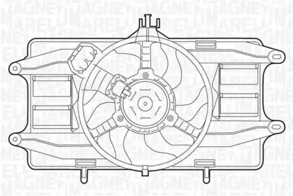069422023010 MAGNETI MARELLI Вентилятор, охлаждение двигателя 069422023010 MAGNETI MARELLI Вентилятор, охлаждение двигателя