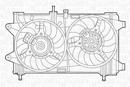 069422046010 MAGNETI MARELLI Вентилятор, охлаждение двигателя 069422046010 MAGNETI MARELLI Вентилятор, охлаждение двигателя