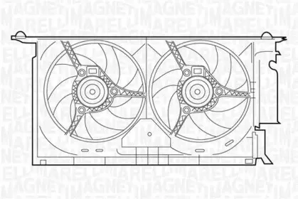069422286010 MAGNETI MARELLI Вентилятор, охлаждение двигателя 069422286010 MAGNETI MARELLI Вентилятор, охлаждение двигателя