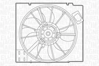 069422351010 MAGNETI MARELLI Вентилятор, охлаждение двигателя 069422351010 MAGNETI MARELLI Вентилятор, охлаждение двигателя