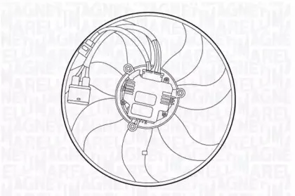 069422555010 MAGNETI MARELLI Вентилятор, охлаждение двигателя 069422555010 MAGNETI MARELLI Вентилятор, охлаждение двигателя