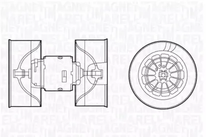 069412660010 MAGNETI MARELLI Вентилятор салона 069412660010 MAGNETI MARELLI Вентилятор салона