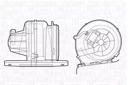 069412661010 MAGNETI MARELLI Вентилятор салона 069412661010 MAGNETI MARELLI Вентилятор салона