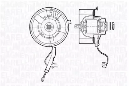 069412672010 MAGNETI MARELLI Вентилятор салона 069412672010 MAGNETI MARELLI Вентилятор салона