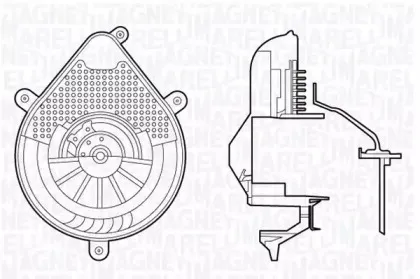 069412698010 MAGNETI MARELLI Вентилятор салона 069412698010 MAGNETI MARELLI Вентилятор салона