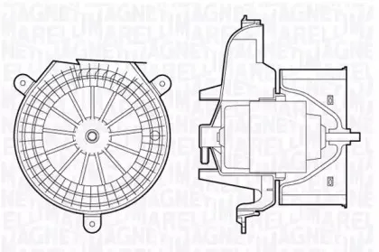 069412712010 MAGNETI MARELLI Вентилятор салона 069412712010 MAGNETI MARELLI Вентилятор салона