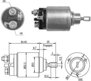 940113050012 MAGNETI MARELLI Тяговое реле, стартер 940113050012 MAGNETI MARELLI Тяговое реле, стартер